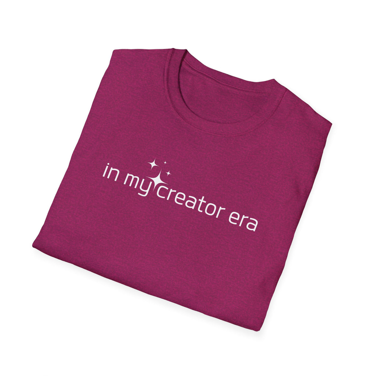 Content Creator Era Unisex Softstyle T-Shirt, Trendy Tee, Influencer Graphic Top, Social Media Blogger Shirt, Virtual Creator Apparel