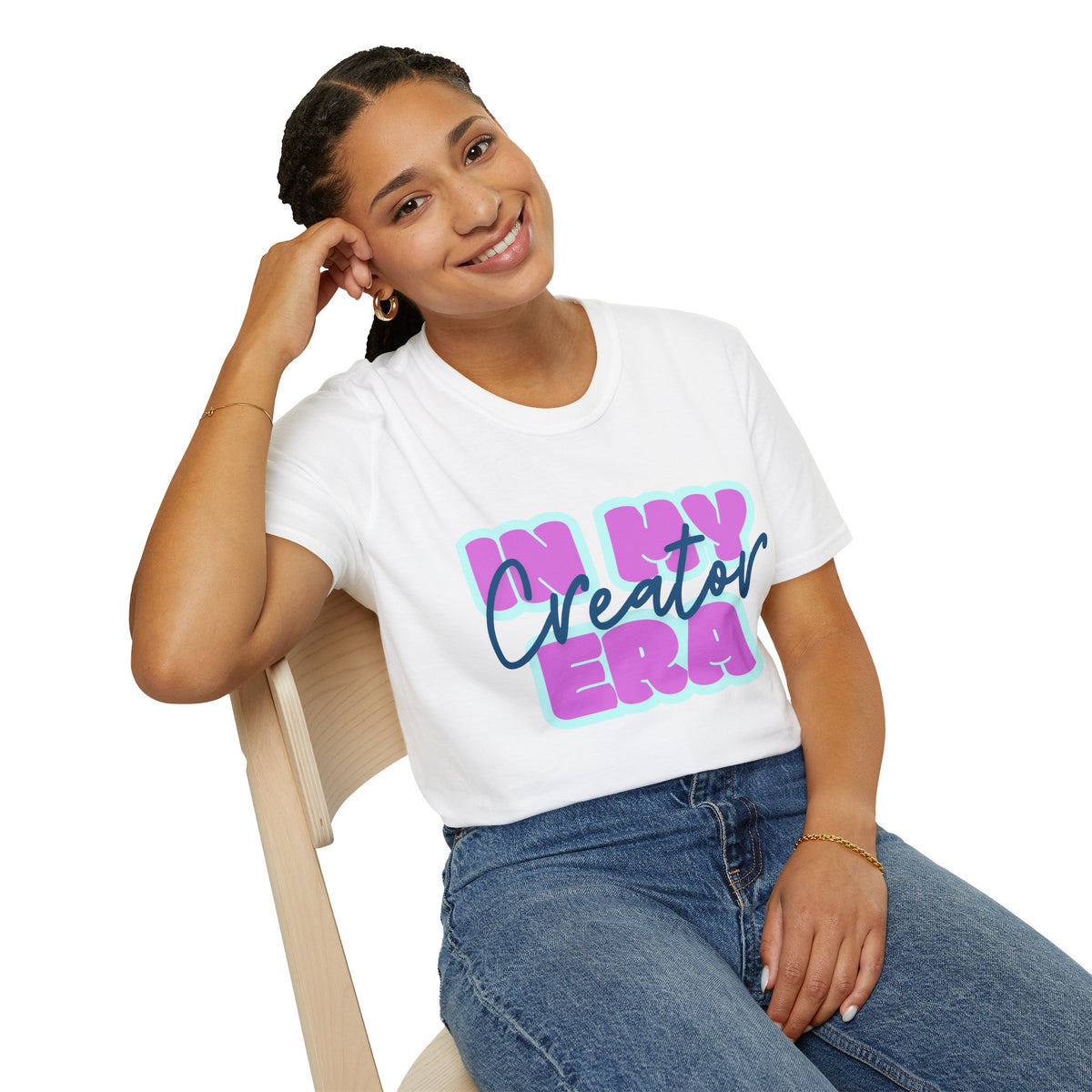 Content Creator Unisex Softstyle T-Shirt, Blogger Tee, Social Media Influencer Shirt, Graphic Designer Top, Video Creator Apparel
