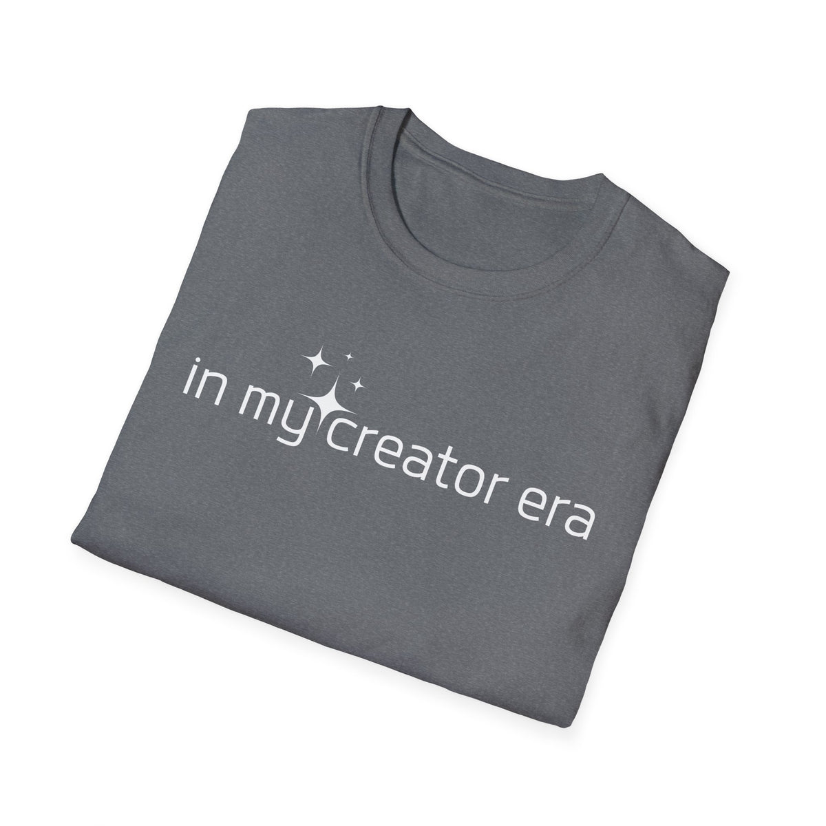 Content Creator Era Unisex Softstyle T-Shirt, Trendy Tee, Influencer Graphic Top, Social Media Blogger Shirt, Virtual Creator Apparel